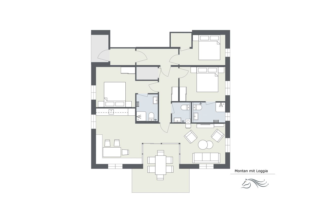 Plattegrond Montan Chalet Plattegrond Montan Chalet