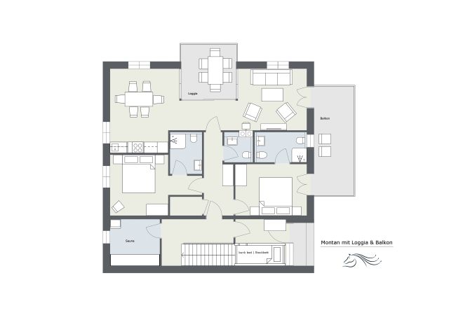 Appartement in St. Gallenkirch - Montan Chalet-Apartment met Loggia en Balkon |23OG  | 46232 Appartement in St. Gallenkirch - Montan Chalet-Apartment met Loggia en Balkon |23OG  | 46232