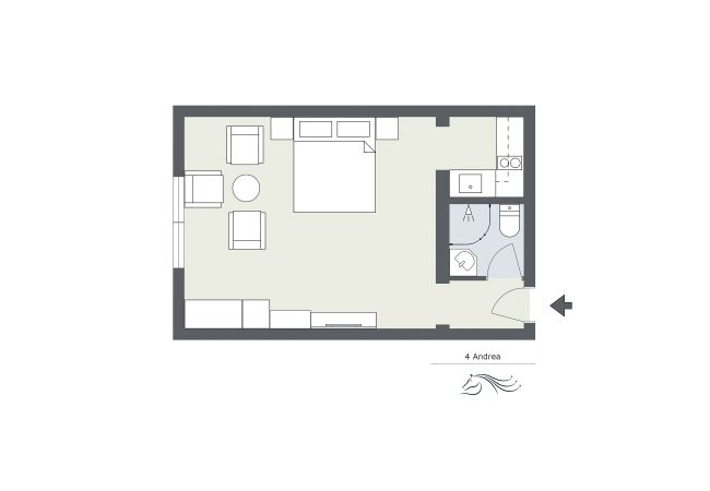Plattegrond Andrea Alpenhaus Montafon Plattegrond van Andrea Alpenhaus Montafon