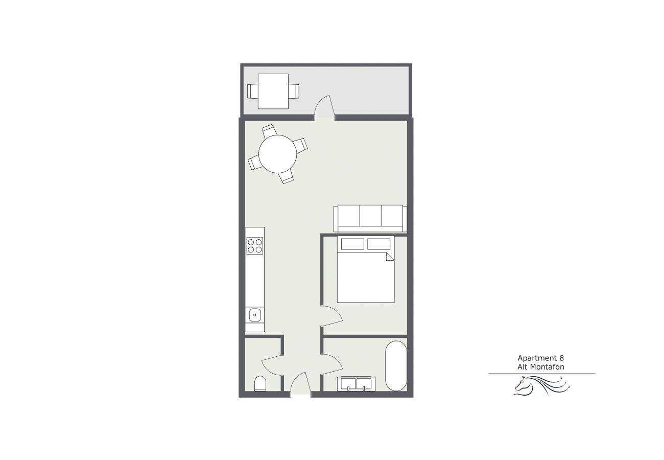 Plattegrond Alt Montafon Appartment 10 Plattegrond van Alt Montafon Appartment 10
