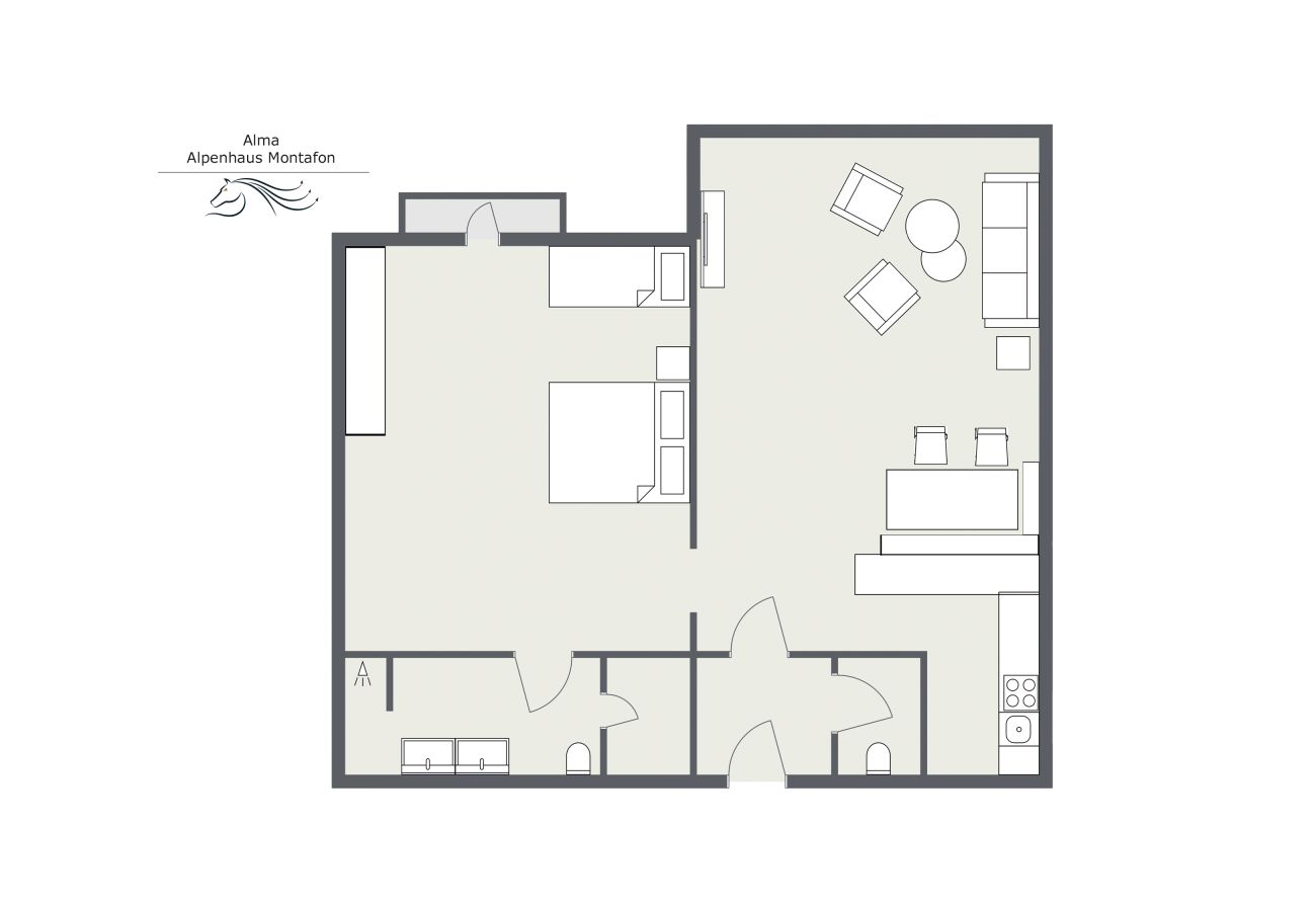 Appartement in Gargellen - Alma im Alpenhaus Montafon | 5001  Appartement in Gargellen - Alma im Alpenhaus Montafon | 5001