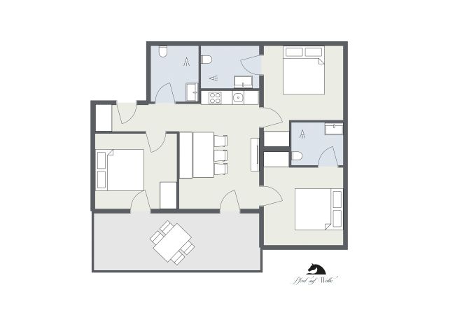 Appartement in Gargellen - Large Three Sleepingromm Flat 