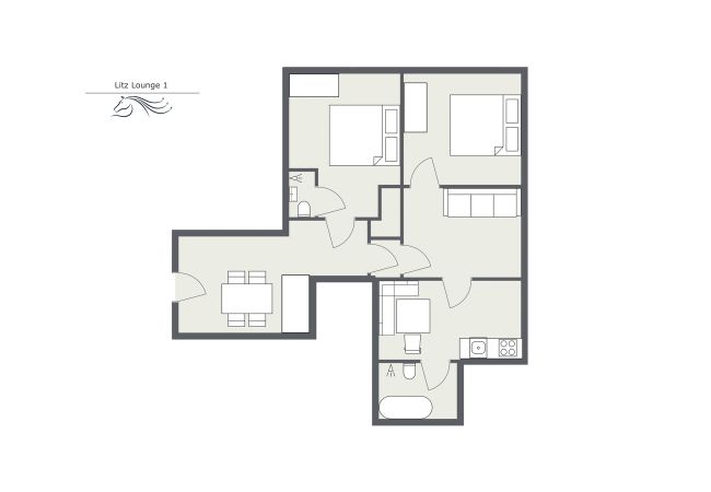 Appartement in Schruns - Litz Lounge App 1 |  3601 Appartement in Schruns - Litz Lounge App 1 |  3601