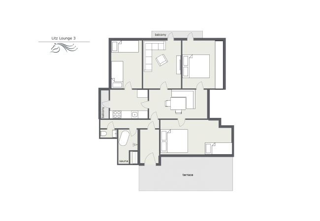 Appartement in Schruns - Litz Lounge App 3 |  3603 Appartement in Schruns - Litz Lounge App 3 |  3603