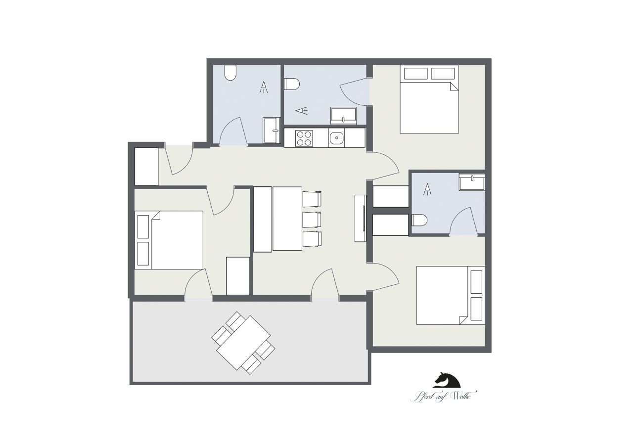 Appartement in Gargellen - 65m2 Ferienwohnung 