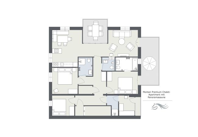 Apartment in St. Gallenkirch - Montan Premium Chalet-Apartment with loggia and balcony |28OG | 46282 Apartment in St. Gallenkirch - Montan Premium Chalet-Apartment with loggia and balcony |28OG | 46282