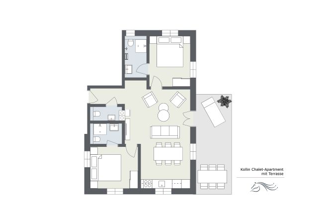 Floor plan Kollin Chalet-Apartment Floor plan Kollin Chalet-Apartment