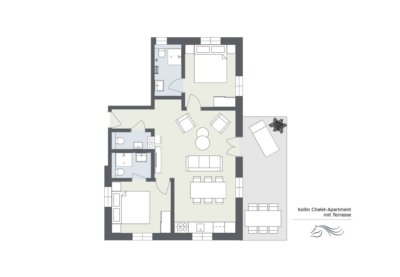 Floor plan Kollin Chalet-Apartment Floor plan Kollin Chalet-Apartment