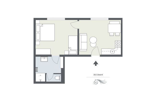 Floor plan Desirè Alpenhaus Montafon Floor plan of Desirè Alpenhaus Montafon