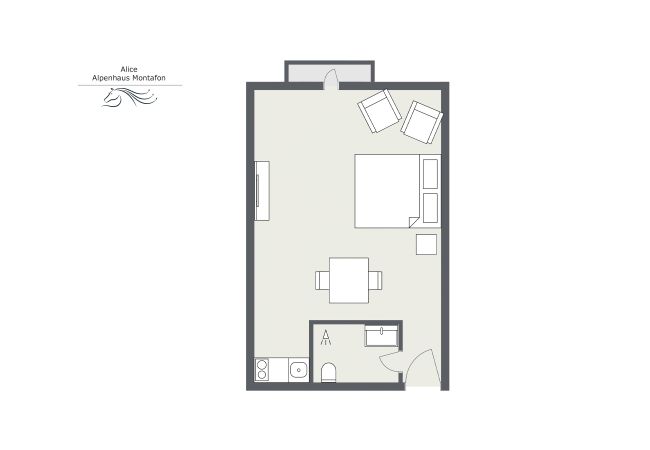 Studio in Gargellen - Alice in Alpenhaus Montafon | 5003 Studio in Gargellen - Alice in Alpenhaus Montafon | 5003