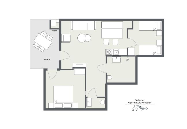 Apartment in Gargellen - Two Sleeping Room Living Solution with sauna  Apartment in Gargellen - Two Sleeping Room Living Solution with sauna