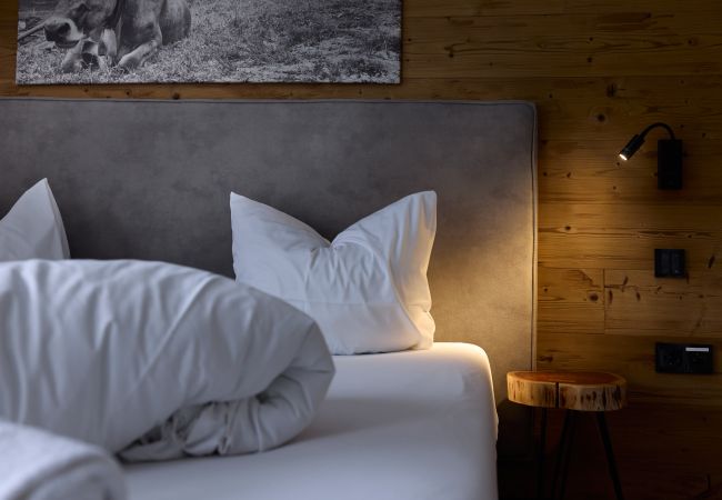 Bedroom Bartgeier 111 Alpin-Resort Montafon Bedroom with Double bed in Bartgeier 111 Alpin-Resort Montafon