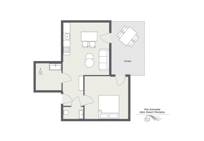 Apartment in Gargellen - Two-Room Apartment with one Sleeping Room  Apartment in Gargellen - Two-Room Apartment with one Sleeping Room