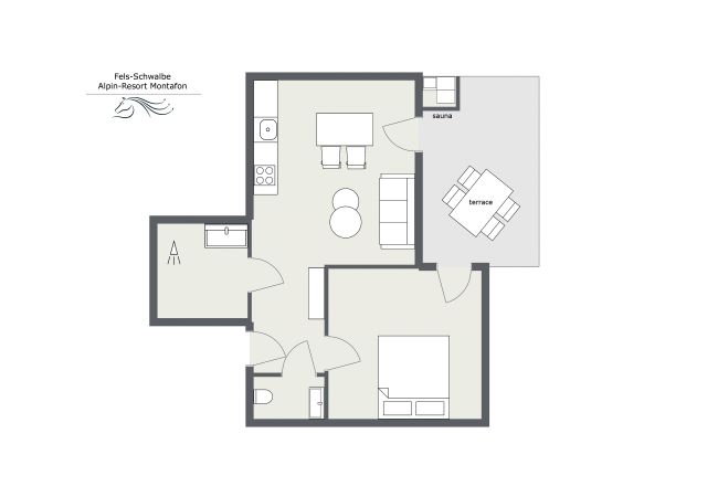 Apartment in Gargellen - Two-Room Apartment with one Sleeping Room with sauna  Apartment in Gargellen - Two-Room Apartment with one Sleeping Room with sauna