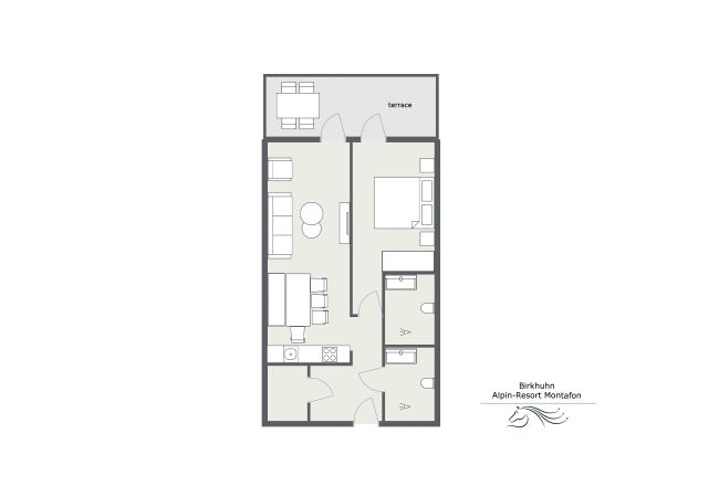 Apartment in Gargellen - Large Apartment with Sleeping Room and Livingroom for sleeping  Apartment in Gargellen - Large Apartment with Sleeping Room and Livingroom for sleeping