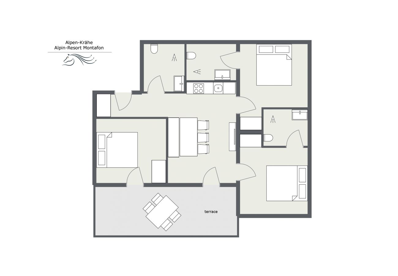 Apartment in Gargellen - 65m2 Ferienwohnung an der Skipiste in Gargellen | 321