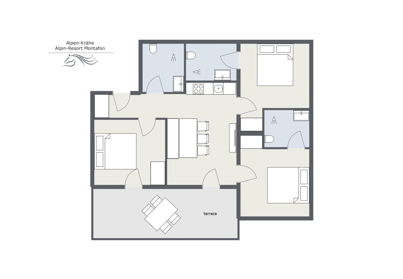 Ferienwohnung in Gargellen - 65m2 Ferienwohnung 