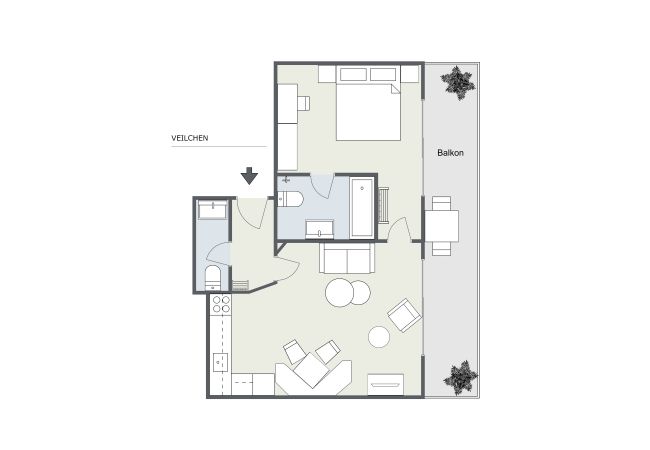 Ferienwohnung in Gaschurn - Veilchen | 1105 Ferienwohnung in Gaschurn - Veilchen | 1105