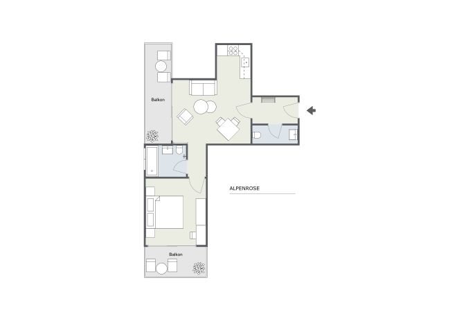 Ferienwohnung in Gaschurn - Alpenrose | 1106 Ferienwohnung in Gaschurn - Alpenrose | 1106