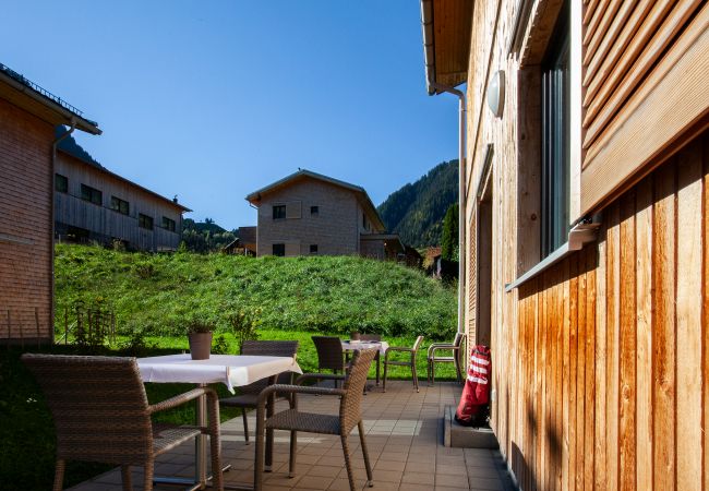 Außenansicht Alpin Chalet Außenansicht Cirrus Apartment im Chalet-Resort