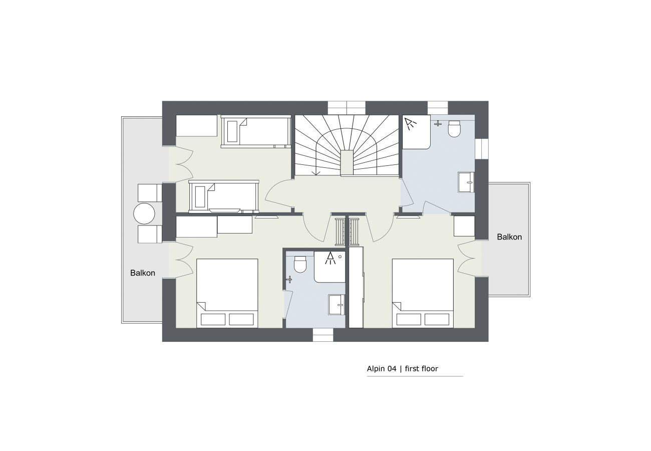 Grundriss Alpin Chalet Grundriss Cirrus Apartment im Chalet-Resort