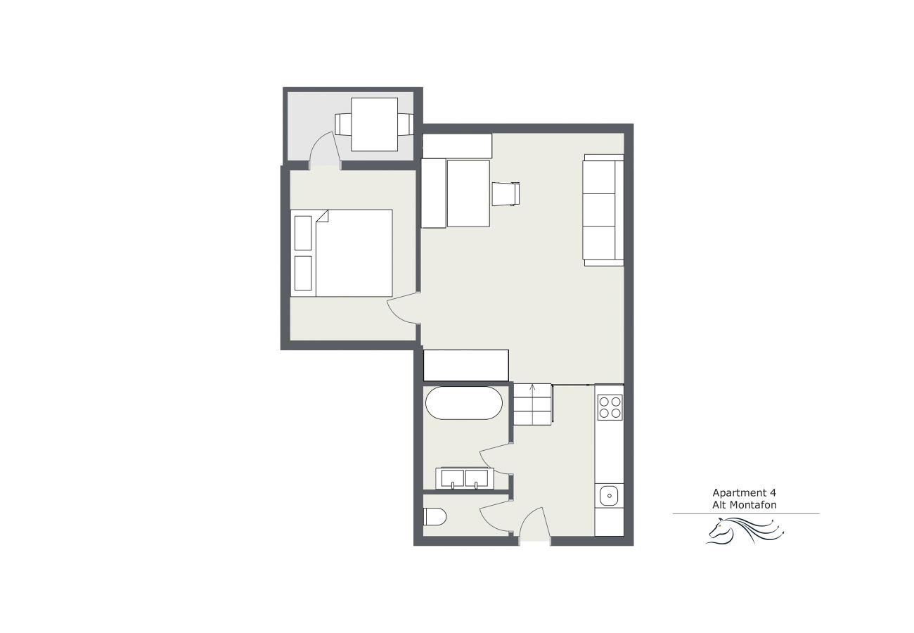 Grundriss Alt Montafon Appartment 4 Grundriss von Alt Montafon Appartment 4