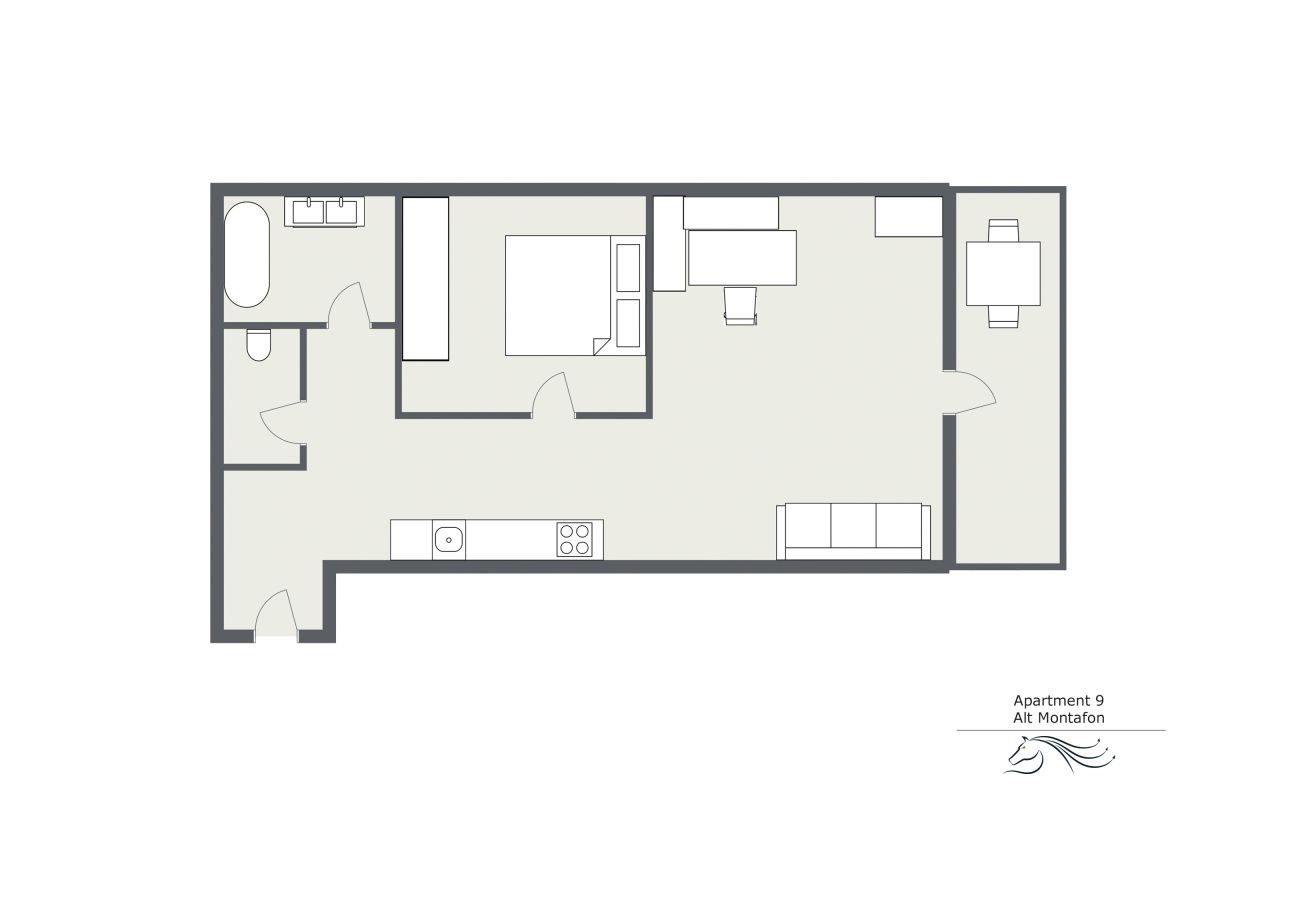 Grundriss Alt Montafon Appartment 9 Grundriss von Alt Montafon Appartment 9